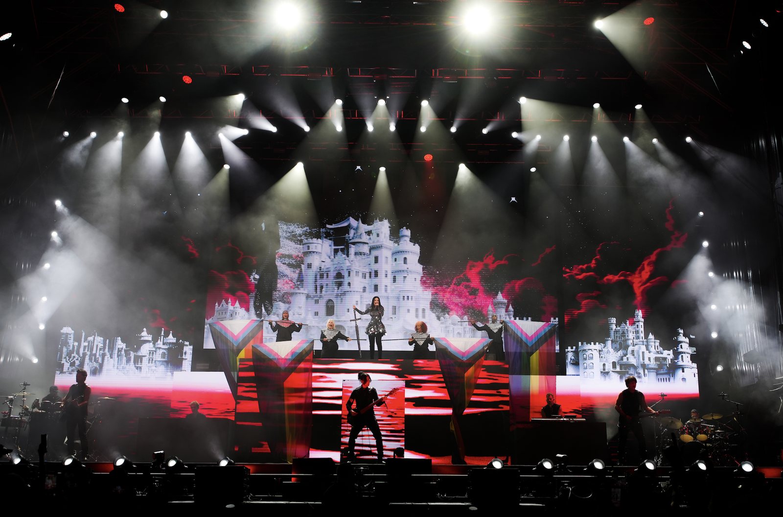 Die Bühne beim Konzert von Laura Pausini beim Isla Bonita Love Festival